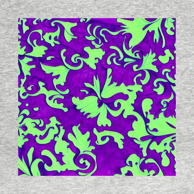 Green and Purple Pattern by ArtistsQuest